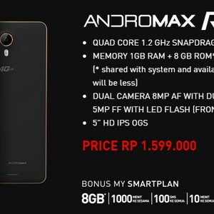 Smartfren Andromax R, Android 4G  Murah Harga 1-Jutaan 
