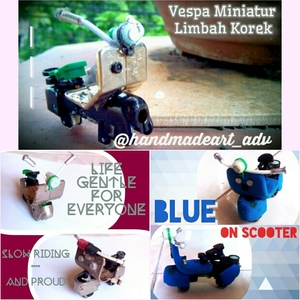 Memanfaatkan Limbah Korek Menjadi Miniatur Motor Vespa 