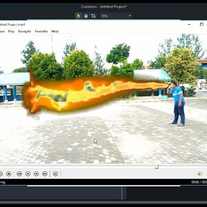 Cara membuat video semburan api ala jurus api sasuke