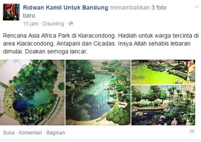 Tentang Saya, Bandung, dan Kehadiran Taman Asia Afrika di Kiaracondong