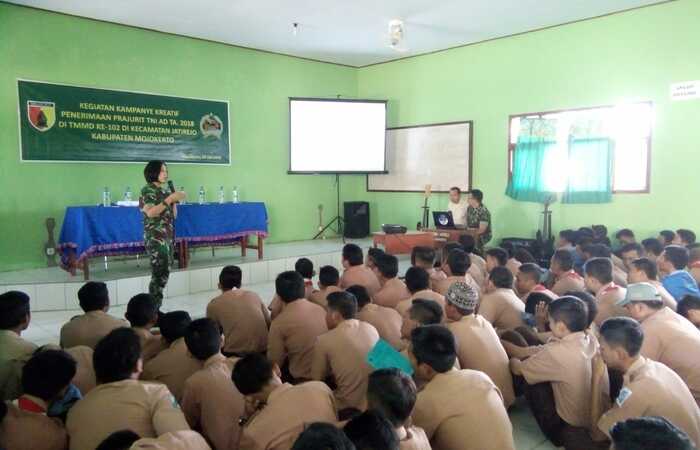 TMMD, Ajenrem 082 Sosialisasikan Penerimaan Prajurit TNI