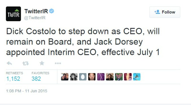 CEO Twitter, Dick Costolo Mengundurkan Diri