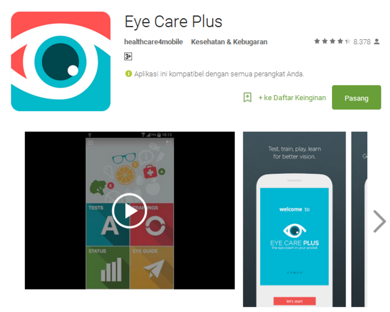 5 Aplikasi Android untuk Kesehatan Mata