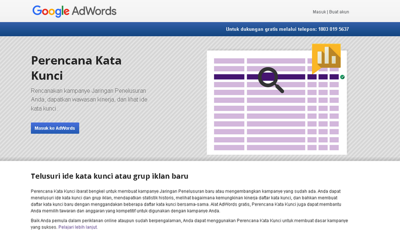 Belajar Riset Kata Kunci Menggunakan Google Keyword Planner
