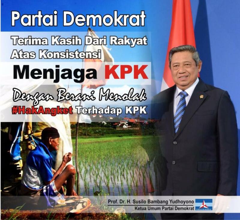 Mengenang Ketegasan SBY dan Partai Demokrat Tolak Hak Angket KPK
