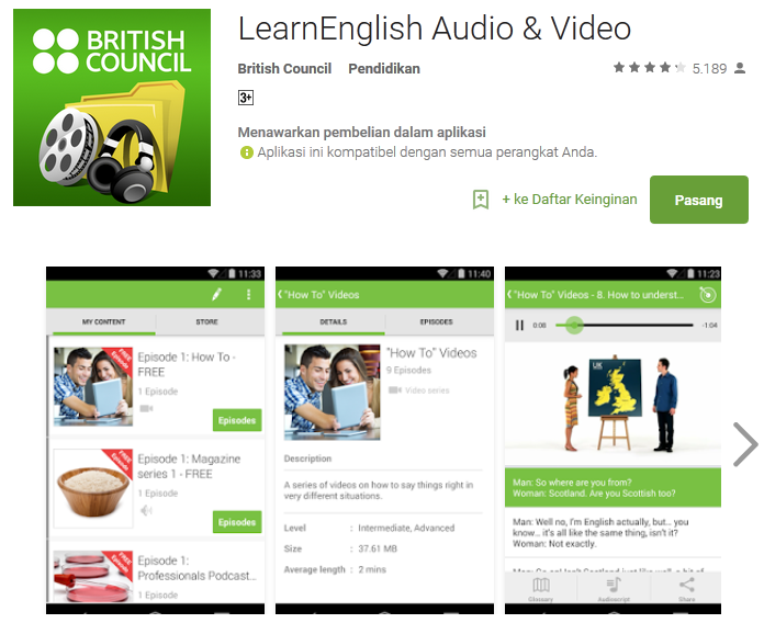 5 Aplikasi Android Gratis untuk Belajar Bahasa Inggris
