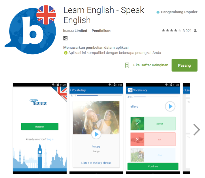 5 Aplikasi Android Gratis untuk Belajar Bahasa Inggris