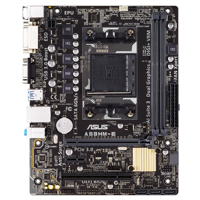 Review Asus A68HM-E Motherboard Murah untuk AMD Soket FM2+
