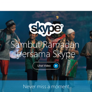 MomenSkype Realisasikan Silahturahmi Ramadan