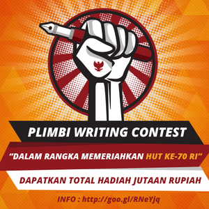 Plimbi Writing Contest - HUT KE-70 RI 