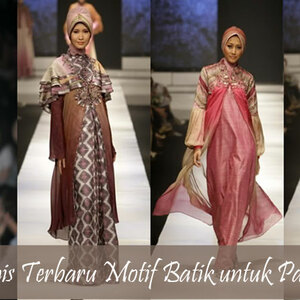 Model Gamis Terbaru Motif Batik untuk Para Hijabers