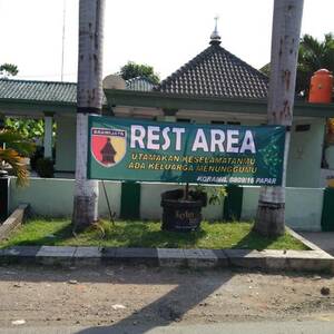 Rest Area Makoramil Di Kediri Fasilitasi Pemudik Lebaran