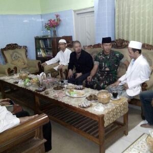 Silaturahmi Dandim Kediri Bersama Ulama Dan Santri Ponpes Raudlatul Ulum