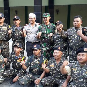 Silaturahmi Banser NU Kota Kediri Bersama Dandim Dan Kapolresta Kediri