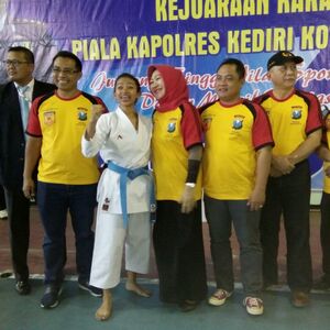 Opening Kejuaraan Karate Kapolresta Kediri Cup