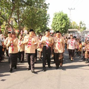 Gelar Apel Besar HUT Pramuka ke 56 Di Kediri