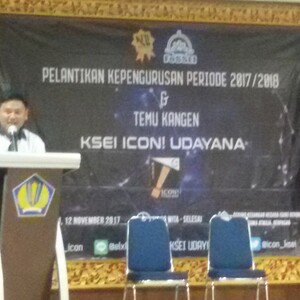 Fauzan Yudo Wicaksono, Pimpin KSEI ICON! FEB UNUD Periode 2017/2018