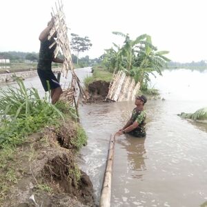 Tangkis Jebol TNI Beraksi Tanggulangi Dampak Banjir