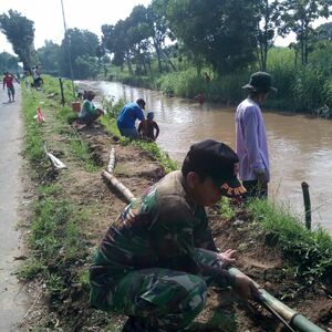 Tanggulangi Dampak Tangkis Jebol Dengan Bergotong Royong