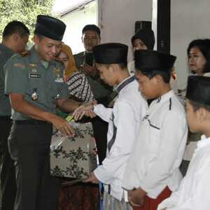 Kodim 0815 Mojokerto Gelar Buka Puasa Bareng Anak Yatim