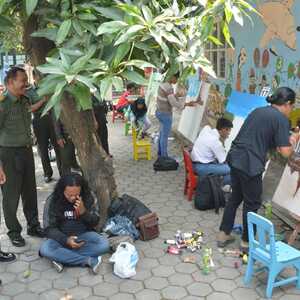 Komsos Kreatif, Kodim 0815 Mojokerto Gelar Lomba Melukis 