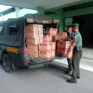 Kodim 0815 Mojokerto Kirim Bantuan Logistik Untuk Korban Gempa Sumenep