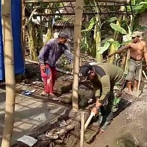 Renovasi Rumah Tidak Layak Huni Di Pungging Perkokoh Budaya Gotong Royong