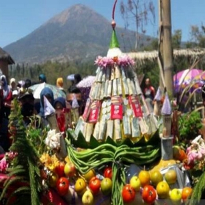 Jaga Tuk Tempurung Masyarakat  Desa Purbosari di Temanggung Gelar Grebeg Agung Liyangan 