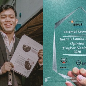 Cerita Akbar, Mahasiswa FH UEU Raih Juara di ajang Legal Opinion Competition 2020