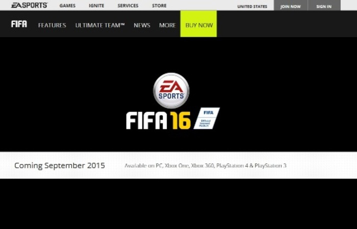 September 2015, FIFA 16 Resmi Hadir