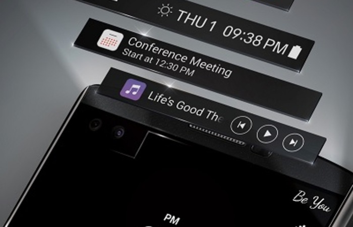 LG V10, Menghadirkan Dua Layar dan Dua Kamera Depan