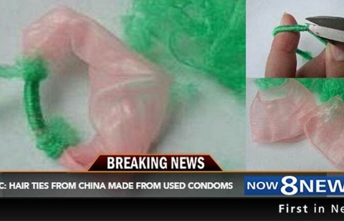 Jijik! Hat-hati Ada Ikat Rambut Made In China Terbuat dari Kondom Bekas