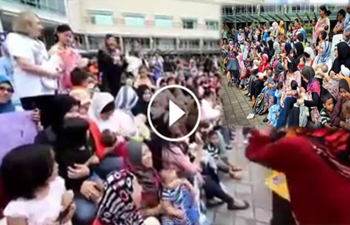 Seruu. . ! Para Ibu Protes, Ramai-ramai Menyusui Flash Mob di Mal