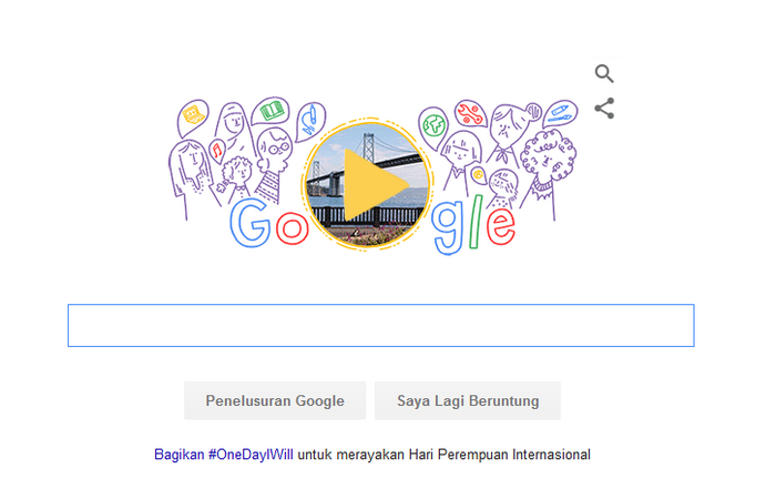 Google Doodle Hari ini, 8 Maret 2016