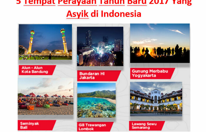 5 Tempat Perayaan Tahun Baru 2017 Yang Asyik di Indonesia