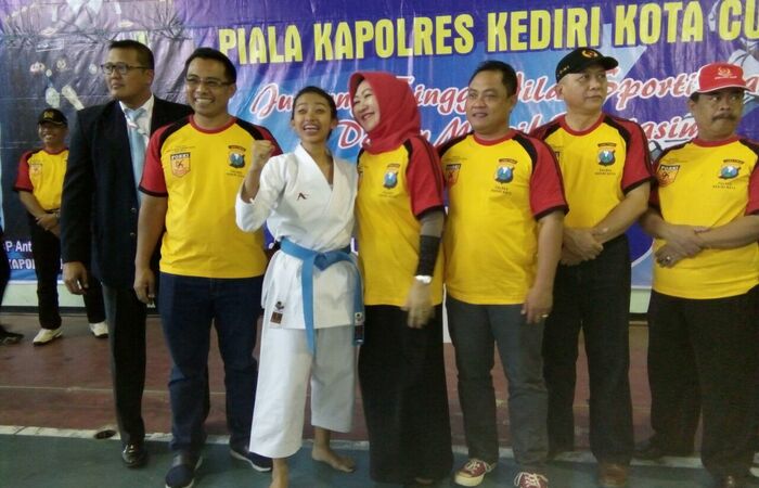 Opening Kejuaraan Karate Kapolresta Kediri Cup