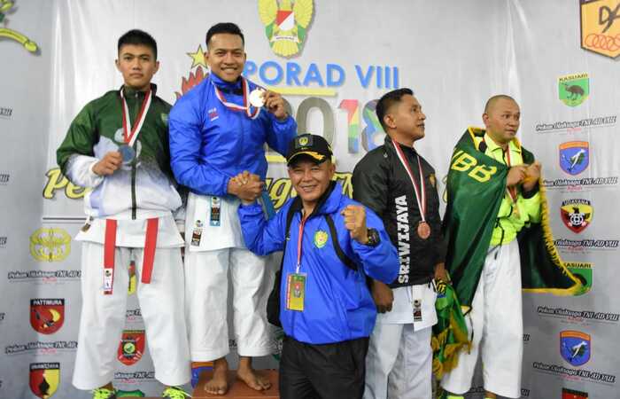 Atlet Kodam III/Siliwangi Raih Emas Pertama Cabor Karate