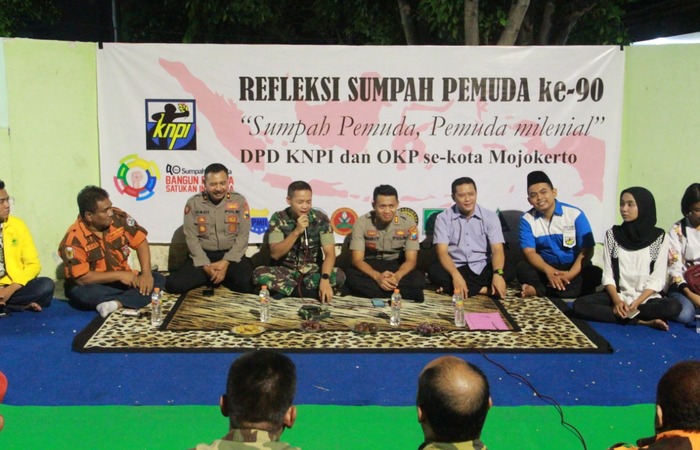 Dandim 0815 Bersama Tokoh Pemuda Kota Mojokerto Gelar Refleksi Sumpah Pemuda