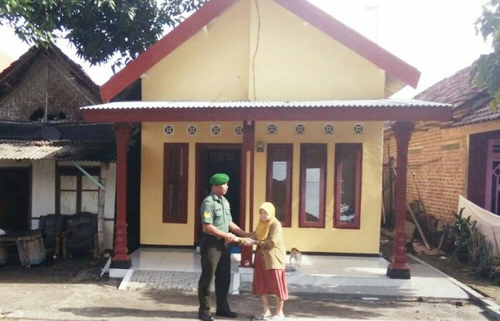 Kodim 0815 Mojokerto Rampungkan Bakti TNI Renovasi Rumah Pejuang Dan Veteran