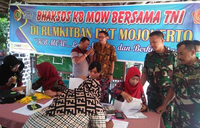 Bakti Sosial TNI Pelayanan KB MKJP MOW
