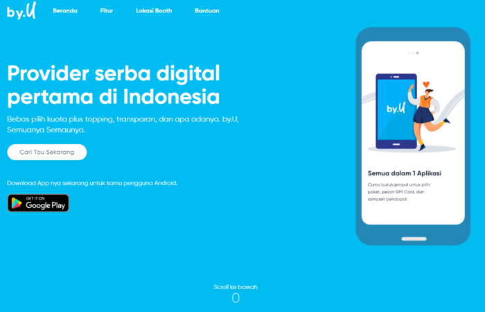 By.U, Layanan Selular Digital Pertama di Indonesia