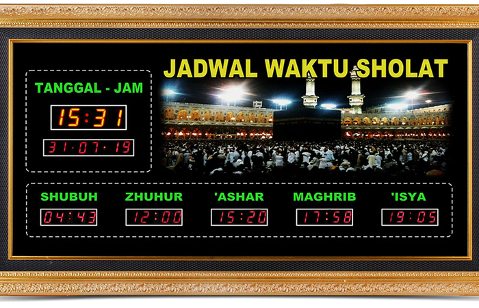Cara Setting Jam Digital Masjid Lengkap dengan Fiturnya