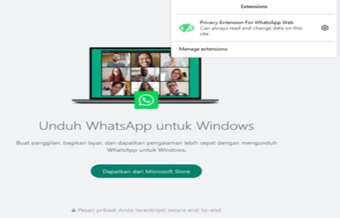 Chat Di Whatsapp Menjadi Blur  Hanya Dengan Menggunakan Ekstensi Ini