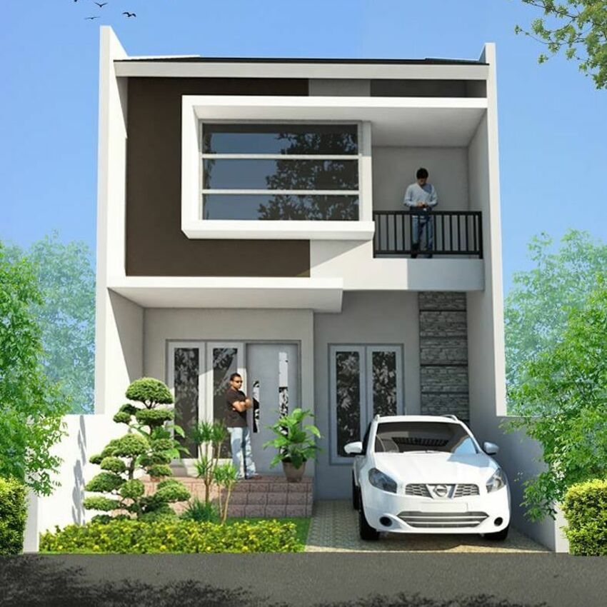 36 Foto Desain Rumah Minimalis Modern 2 Lantai Populer Abc Lagu